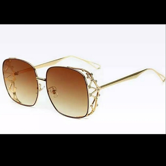 New Women's Polarized Luxury Square Oversized Sunglasses - Picture 2 of 9